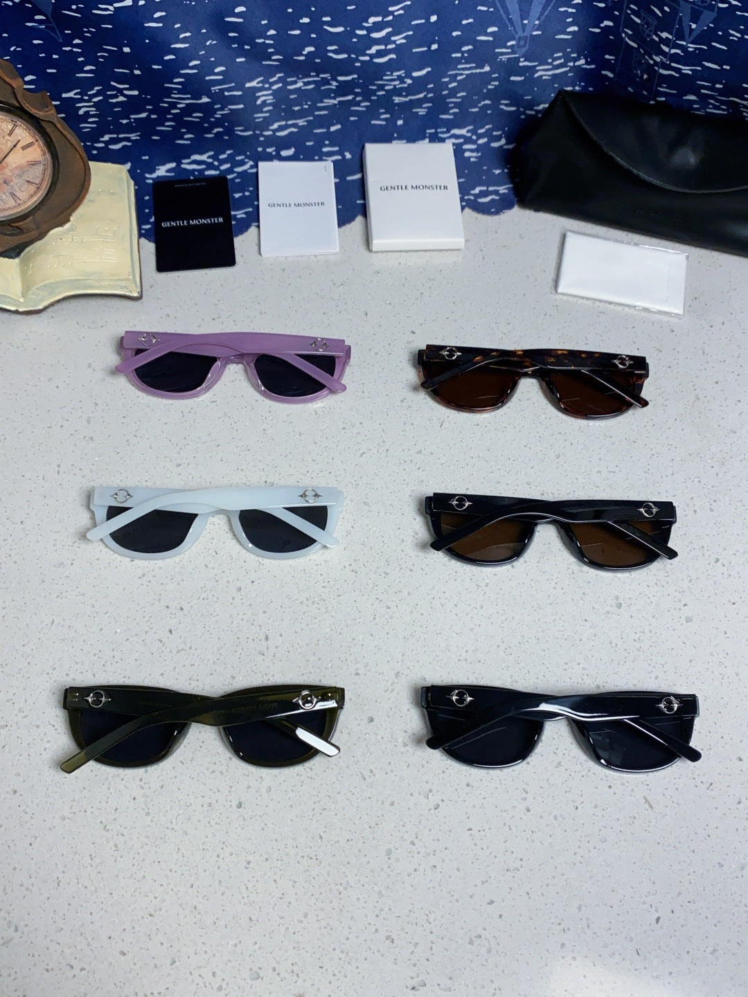 Gentle Monster MONOCHROME Round Blue Lens Sunglasses for Women - 158662 - detail image 11