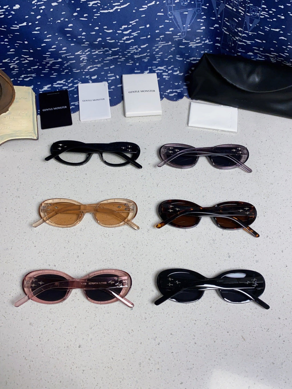 Gentle Monster EVE Polarized Cat-Eye Blue Lens Sunglasses for Men & Women - detail image 11