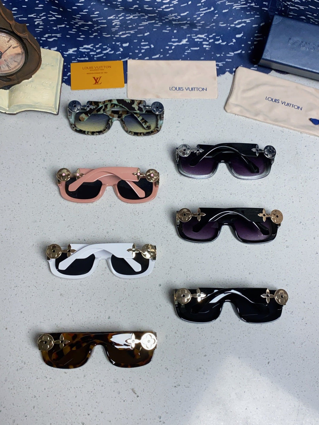 Louis Vuitton Square Silver Lens Sunglasses for Men & Women - 431112 - detail image 10