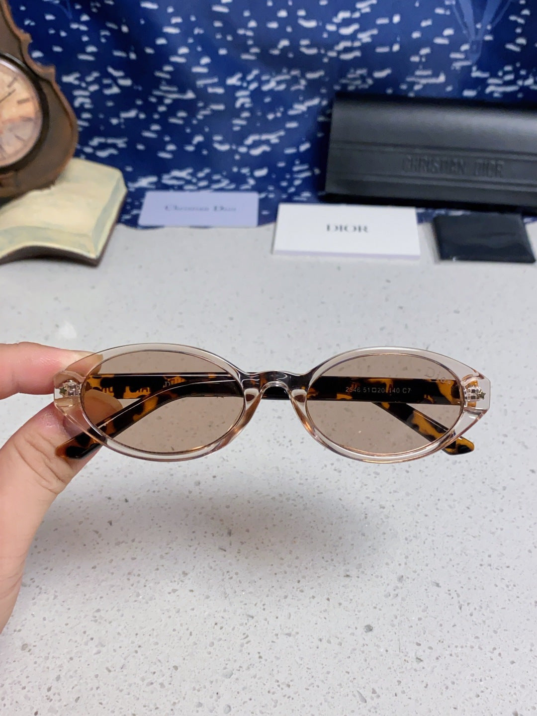 Dior Cat-Eye Silver Lens Sunglasses for Women - 867117 - detail image 4