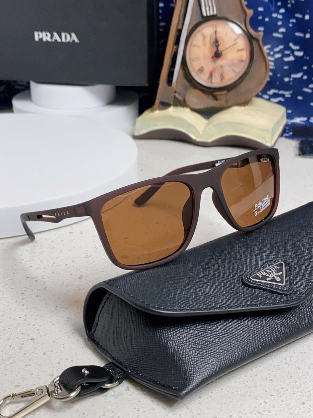 Prada Polarized Fashion Brown Lens Sunglasses for Men & Women - 432114 - detail image 10