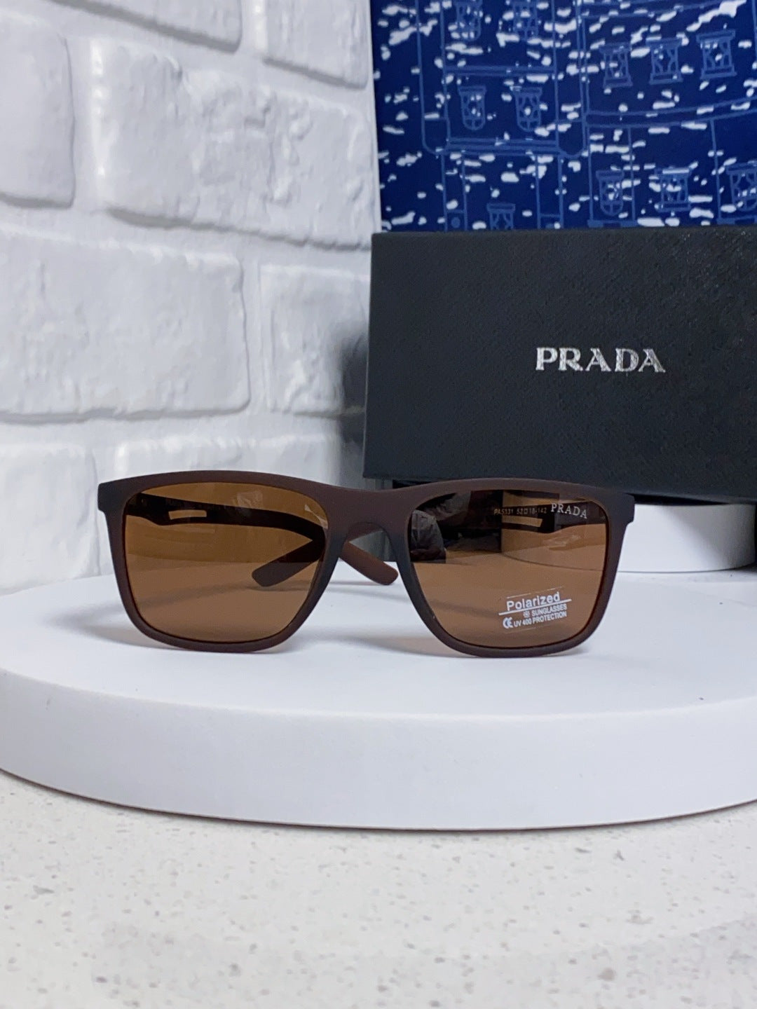 Prada Polarized Fashion Brown Lens Sunglasses for Men & Women - 432114 - detail image 2