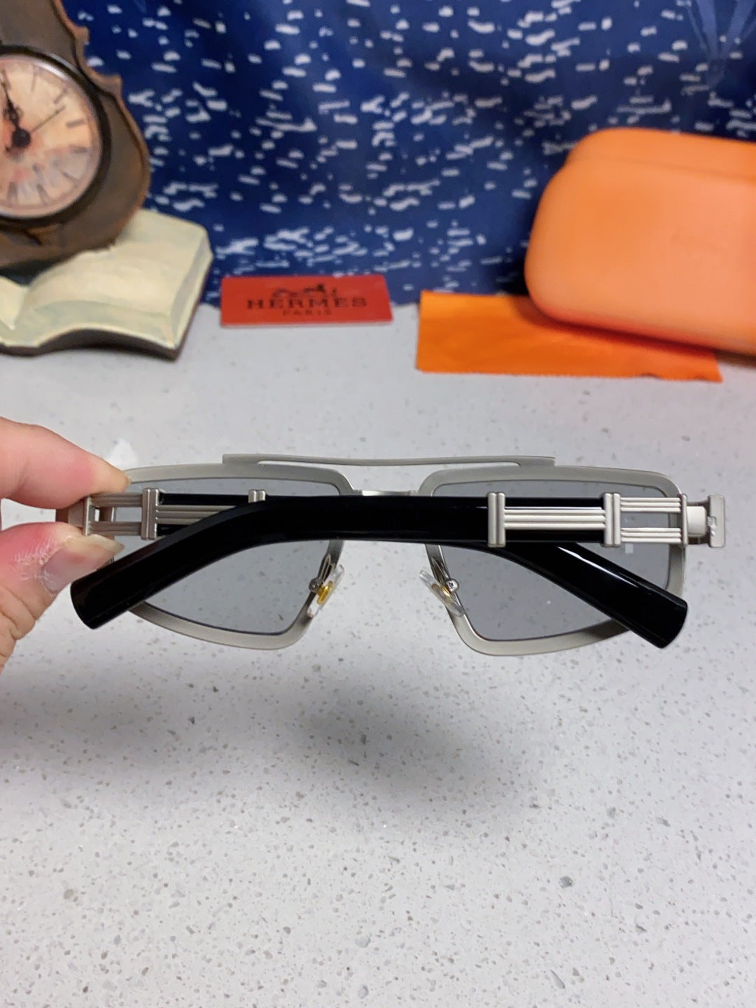 Hermès Fashion Silver Lens Sunglasses for Men & Women - 867266 - detail image 4
