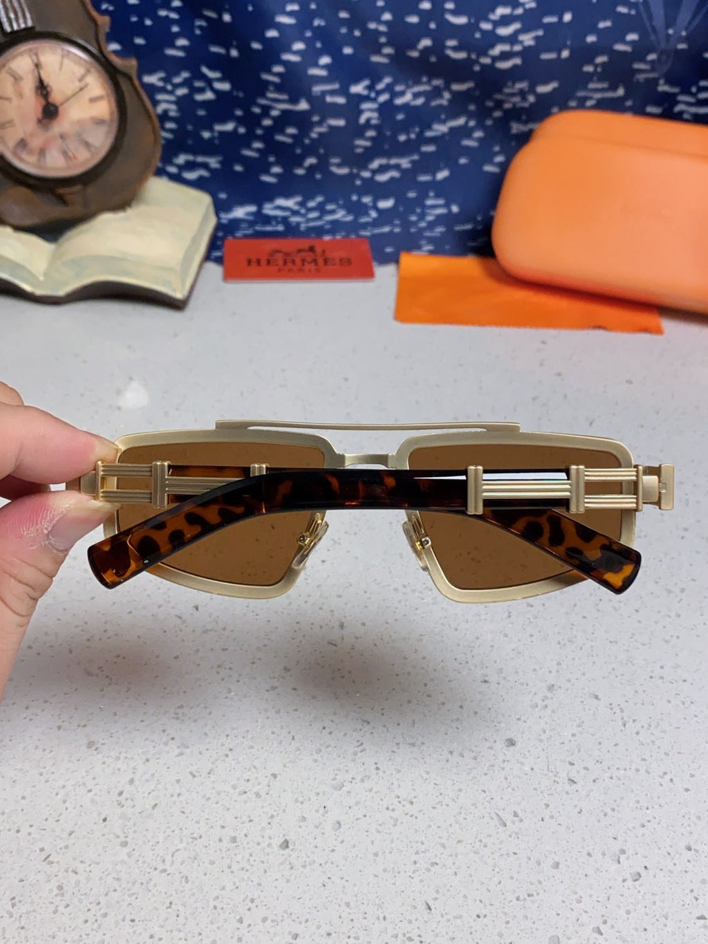 Hermès Fashion Brown Lens Sunglasses for Men & Women - 158695 - detail image 5