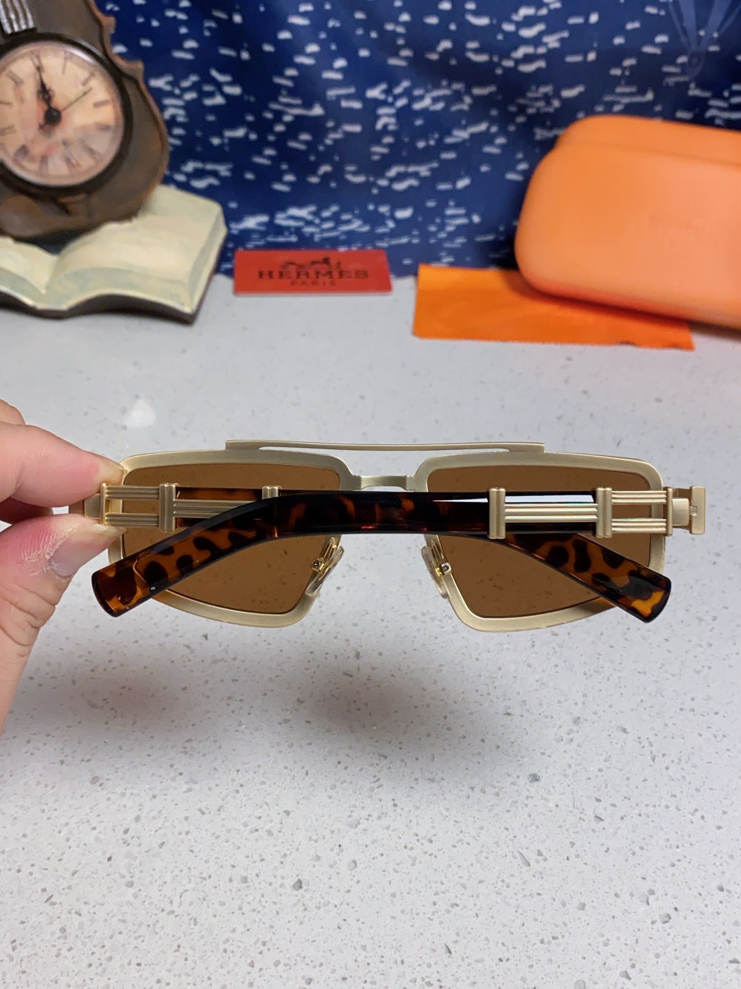 Hermès Fashion Brown Lens Sunglasses for Men & Women - 416528 - detail image 5