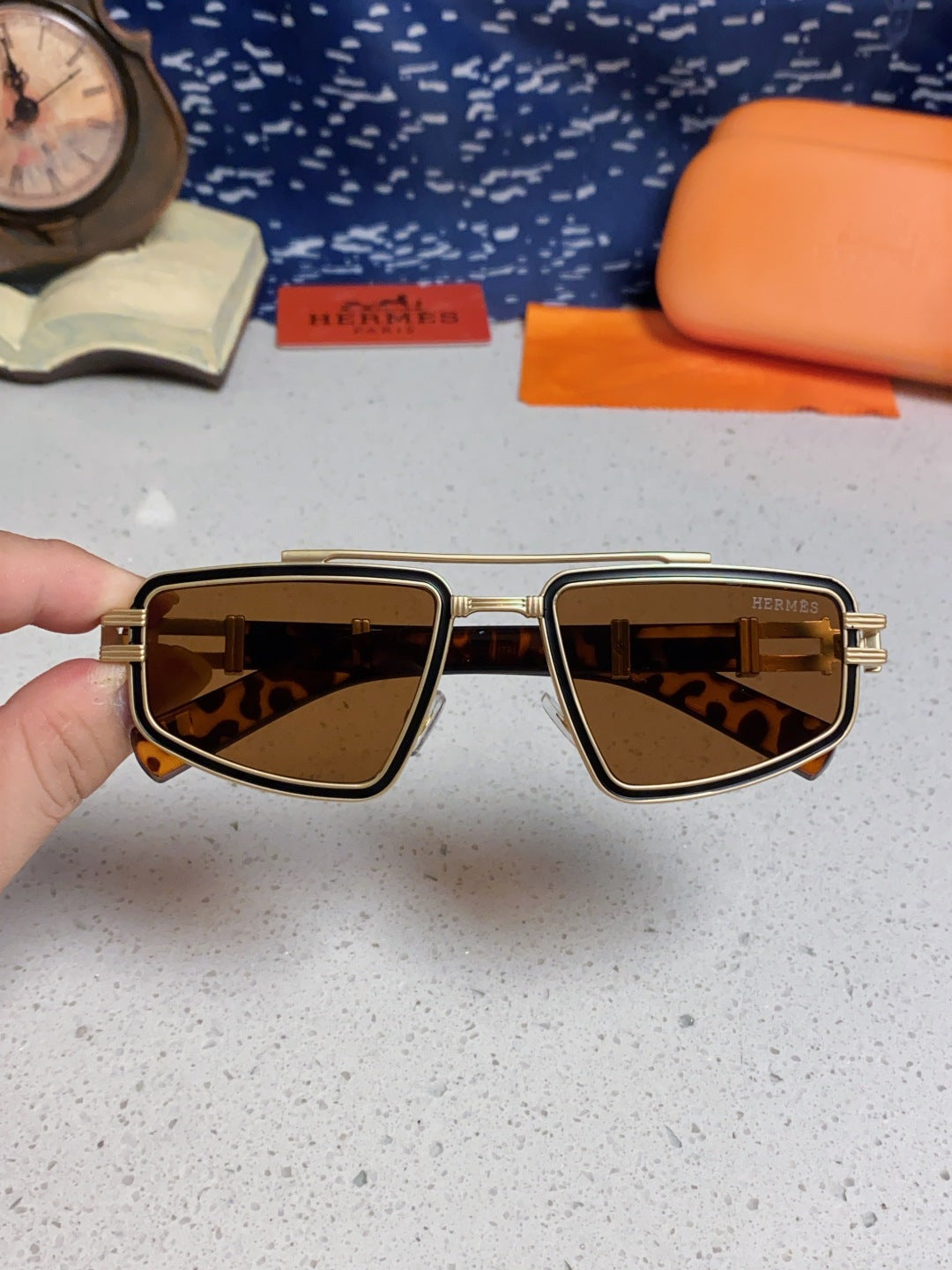 Hermès Fashion Brown Lens Sunglasses for Men & Women - 416528 - detail image 4