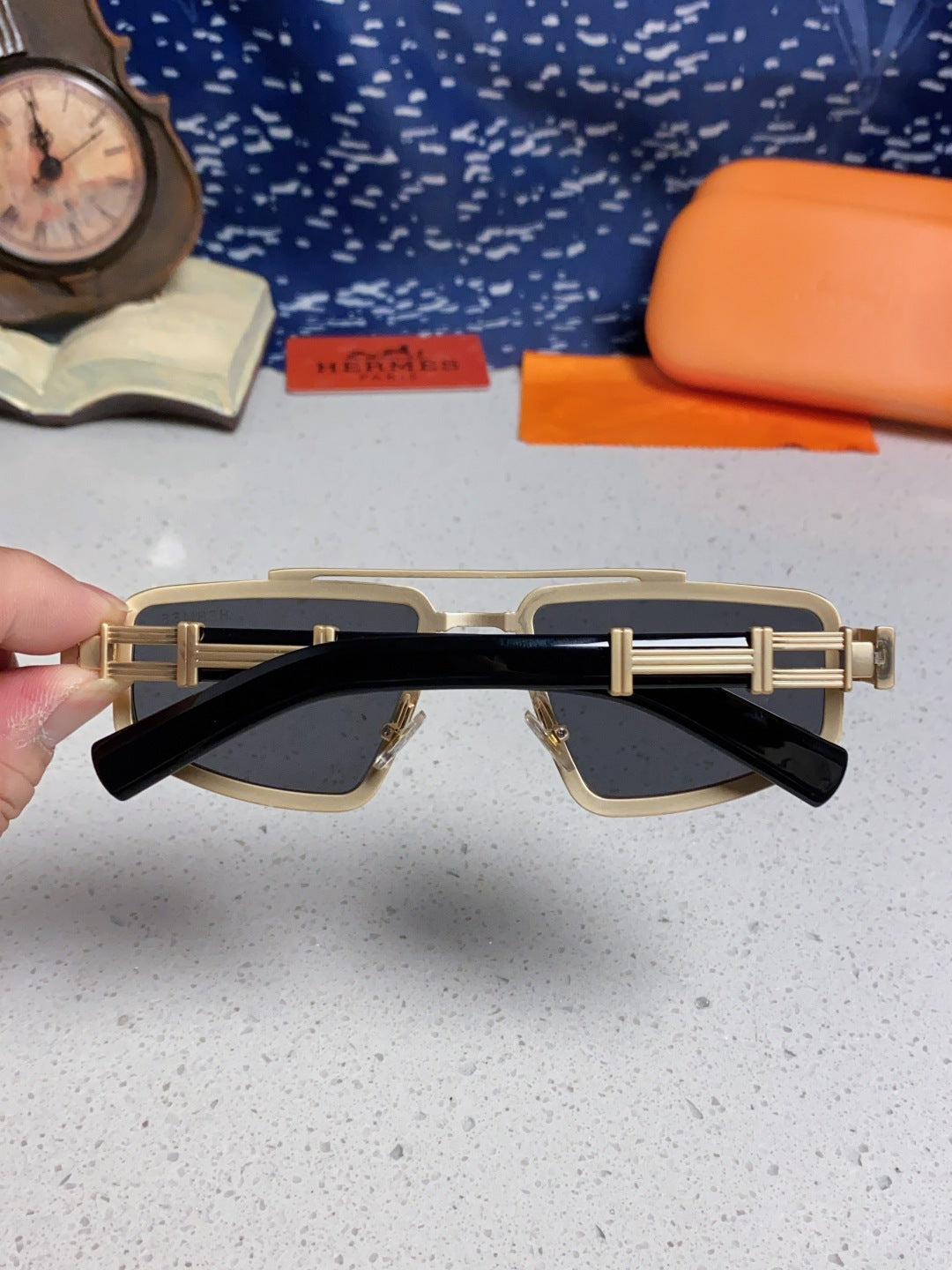 Hermès Fashion Silver Lens Sunglasses for Men & Women - 867269 - detail image 5