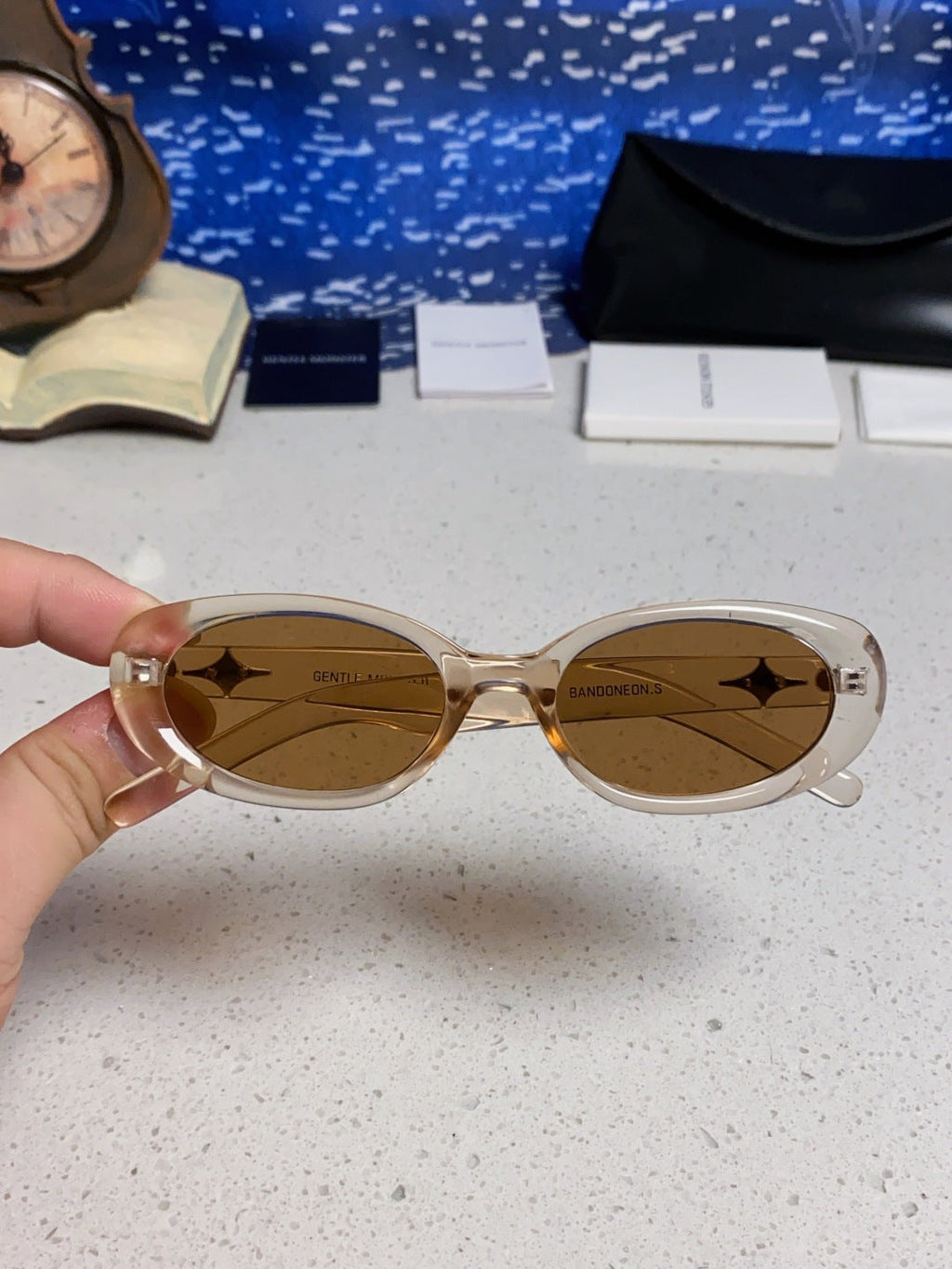 Gentle Monster BANDON Round Brown Lens Sunglasses for Men & Women - 416462 - detail image 4