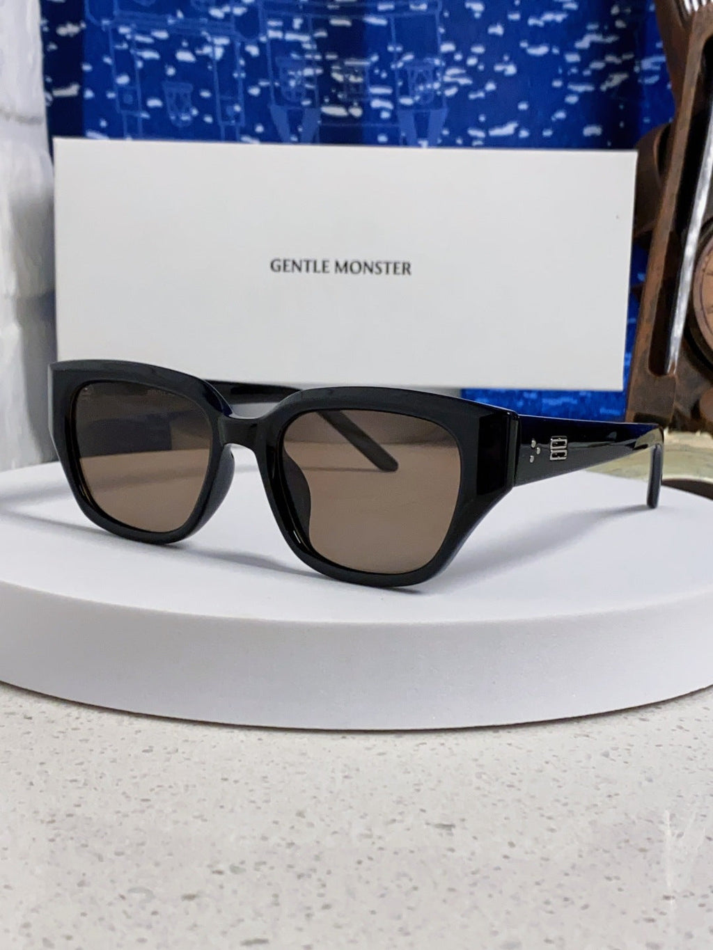 Gentle Monster TR1088 Square Silver Lens Sunglasses for Women