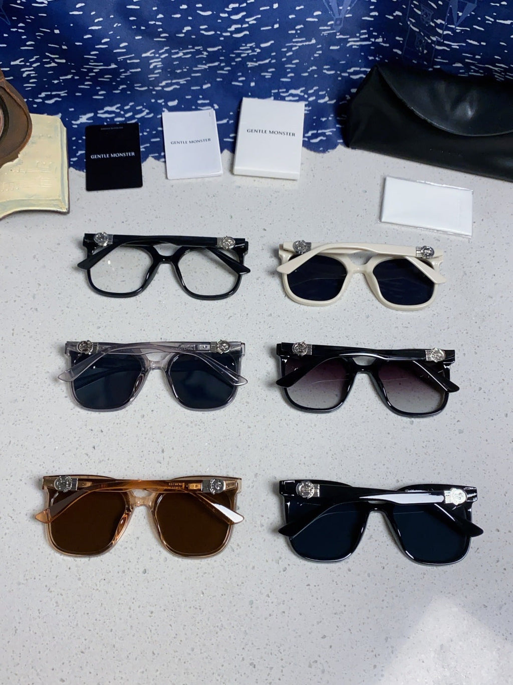 Gentle Monster SWIPE4 Square Black Lens Sunglasses for Men & Women - detail image 11