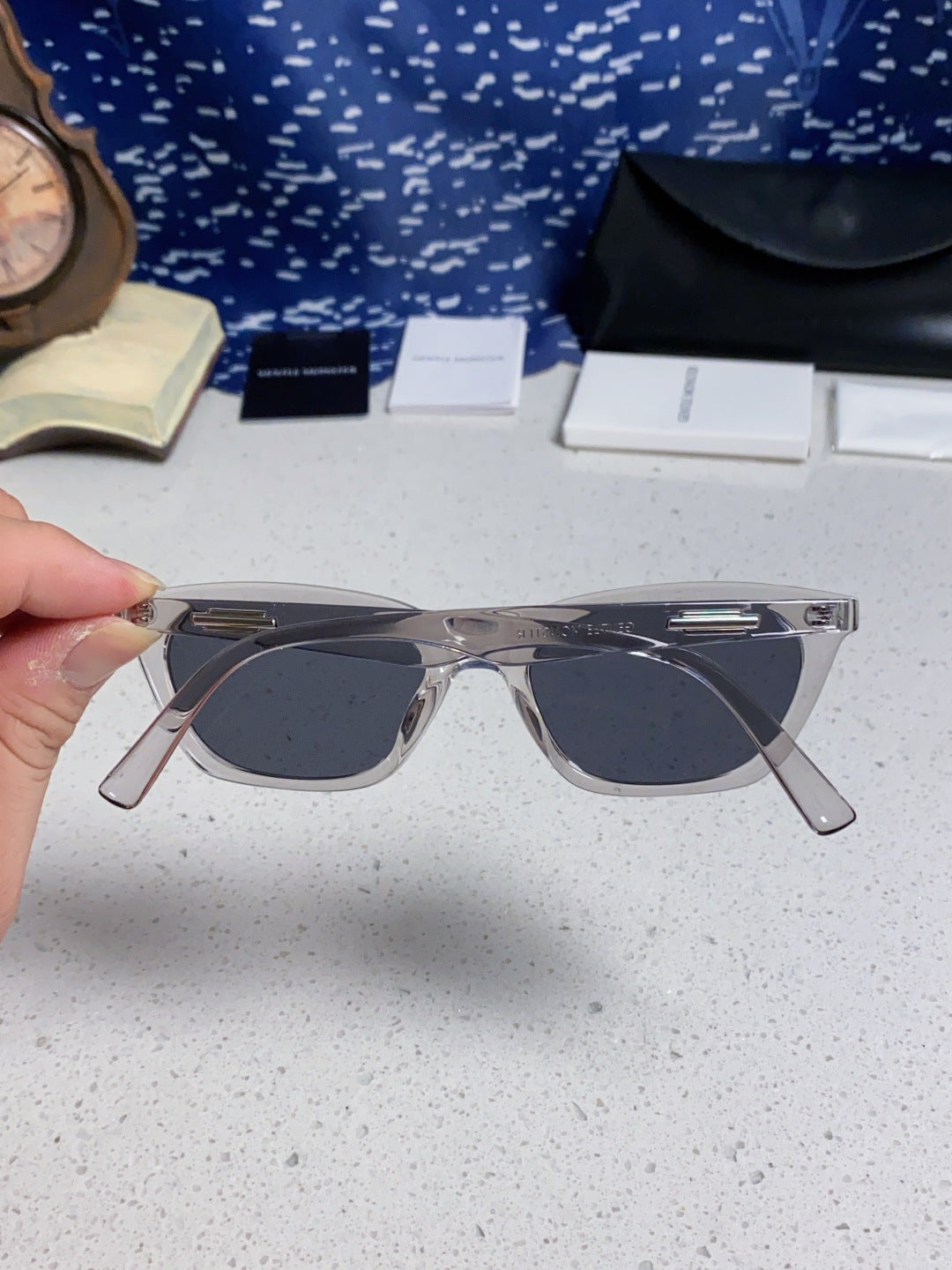 Gentle Monster LOTI Blue-Light Cat-Eye Silver Lens Sunglasses for Men - 488012 - detail image 5