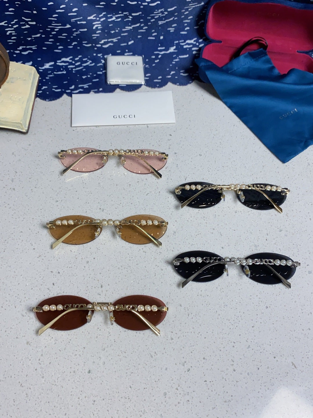 Gucci GG1922 Round Silver Lens Sunglasses for Men & Women - detail image 11