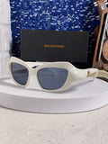 Balenciaga Oversized Silver Lens Sunglasses for Women - 432531