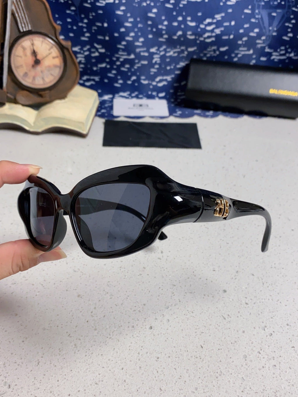 Balenciaga Oversized Brown Lens Sunglasses for Women - 358633 - detail image 7