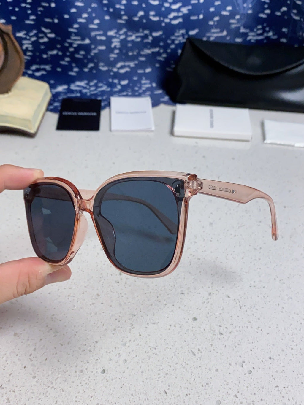 Gentle Monster RICK Polarized Oversized Black Lens Sunglasses for Men - 372608 - detail image 6