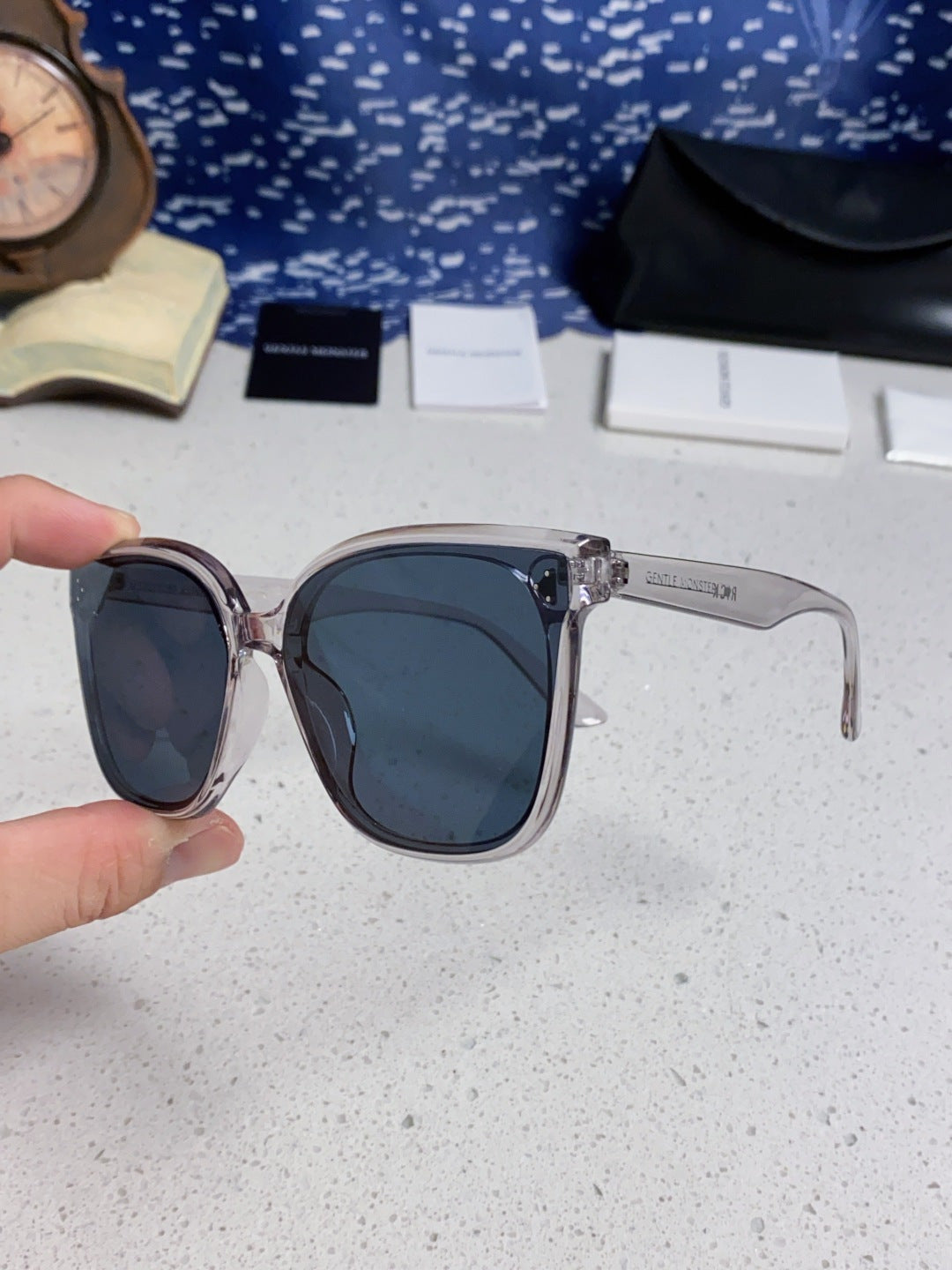 Gentle Monster RICK Polarized Oversized Black Lens Sunglasses for Men - 132655 - detail image 6