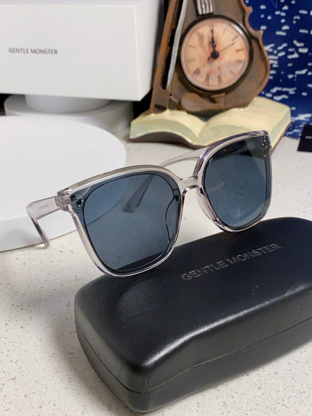 Gentle Monster RICK Polarized Oversized Black Lens Sunglasses for Men - 372609 - detail image 10