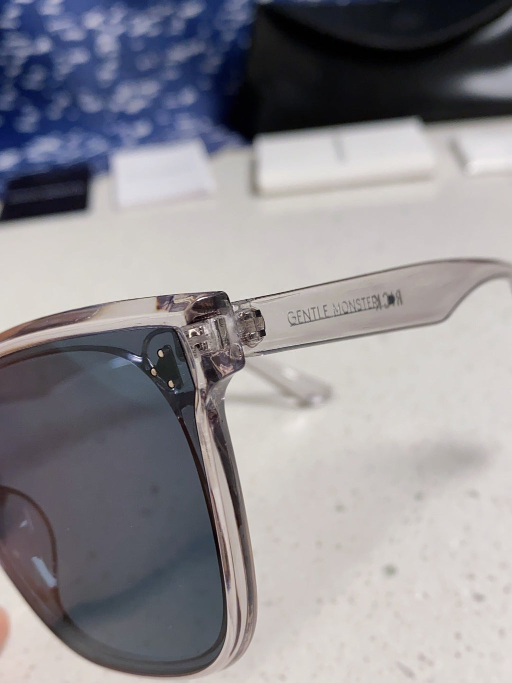 Gentle Monster RICK Polarized Oversized Black Lens Sunglasses for Men - 372609 - detail image 7