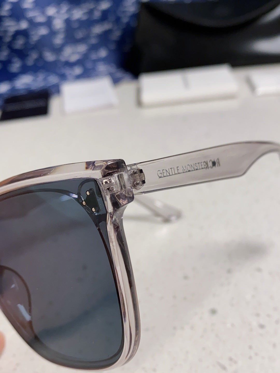 Gentle Monster RICK Polarized Oversized Black Lens Sunglasses for Men - 372609 - detail image 7