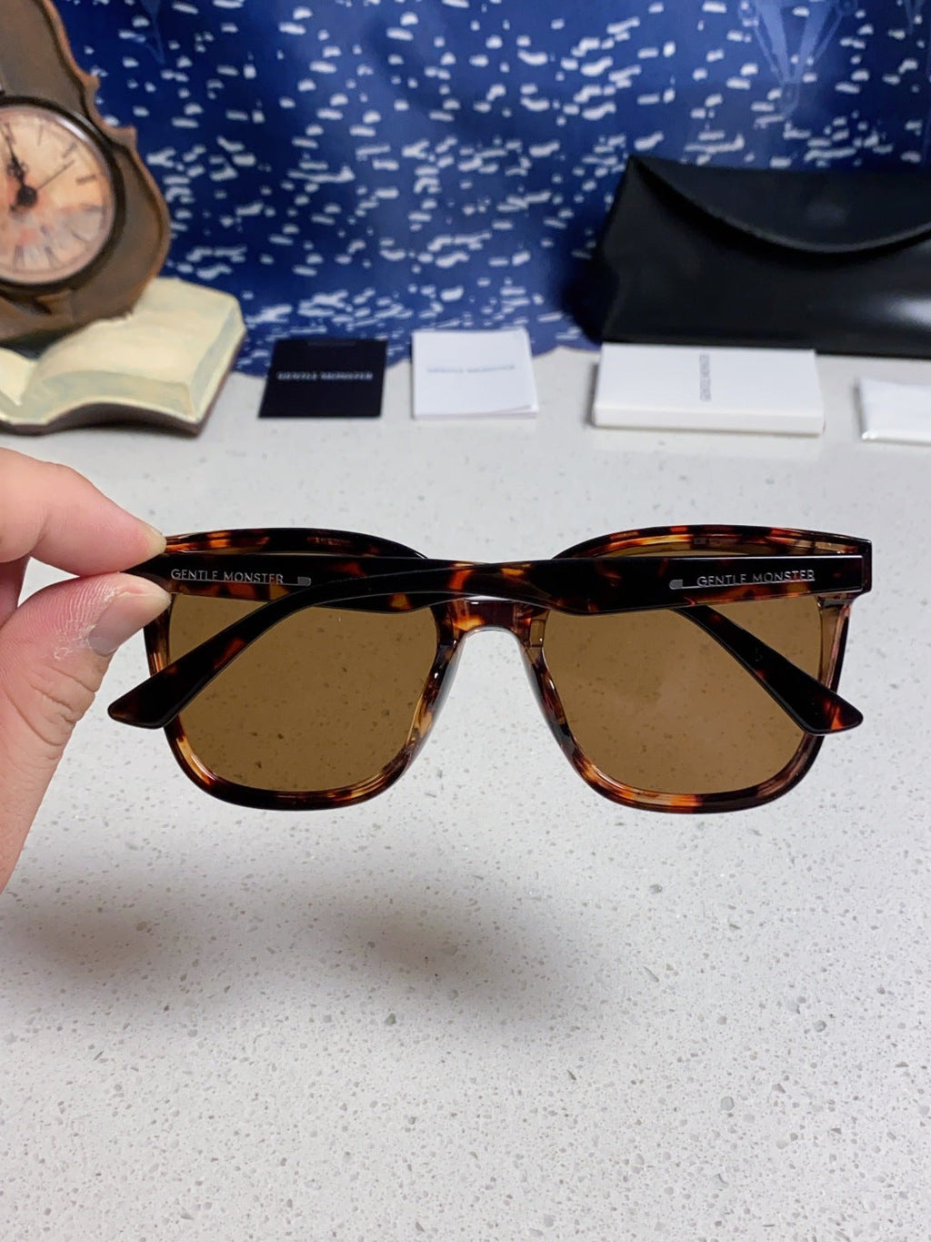 Gentle Monster RICK Polarized Oversized Brown Lens Sunglasses for Men & Women - detail image 5