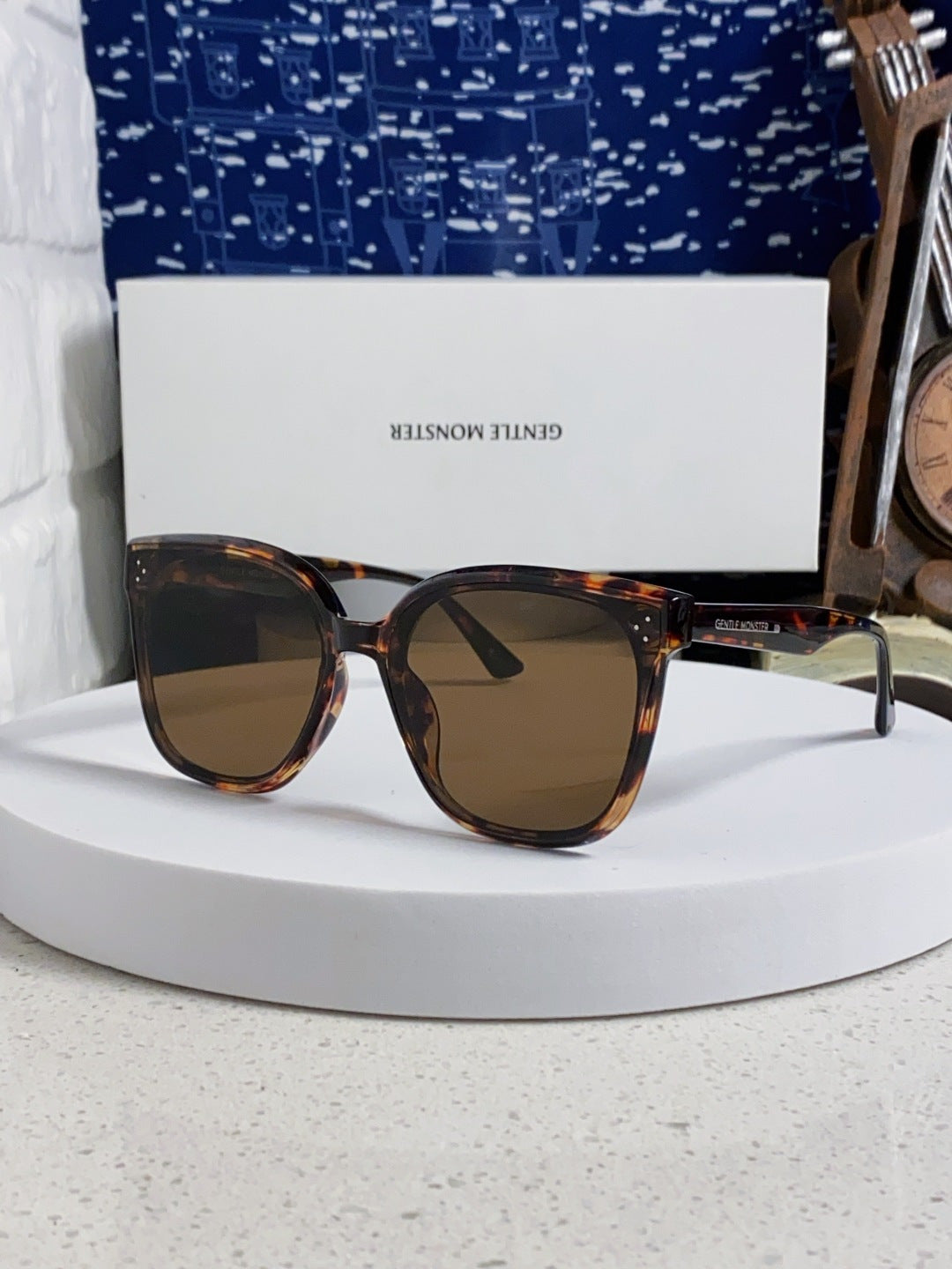 Gentle Monster RICK Polarized Oversized Brown Lens Sunglasses for Men - 132658