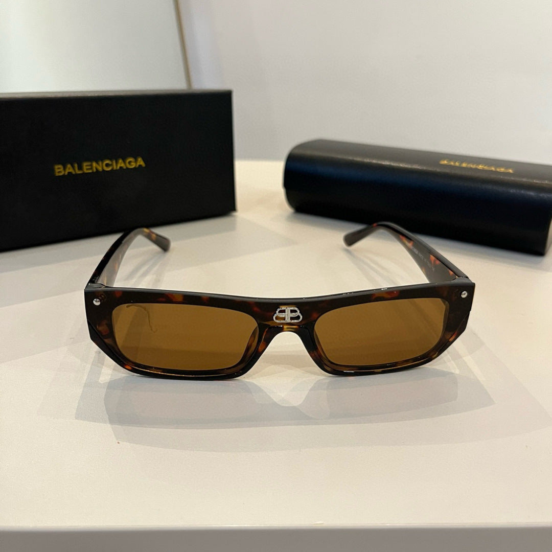 Balenciaga Rectangular Brown Lens Sunglasses for Men & Women - 372341 - detail image 2