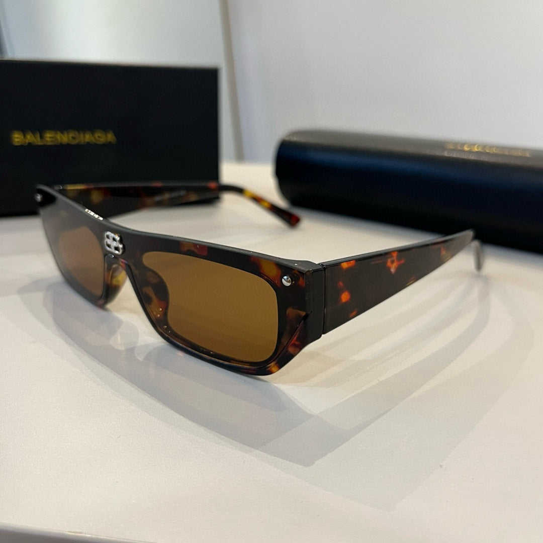 Balenciaga Rectangular Brown Lens Sunglasses for Men & Women - 487545 - detail image 3