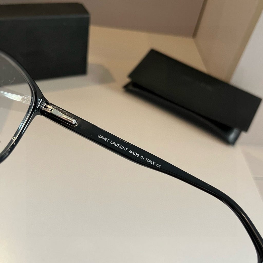 Saint Laurent Oversized Silver Lens Sunglasses for Men & Women - detail image 8