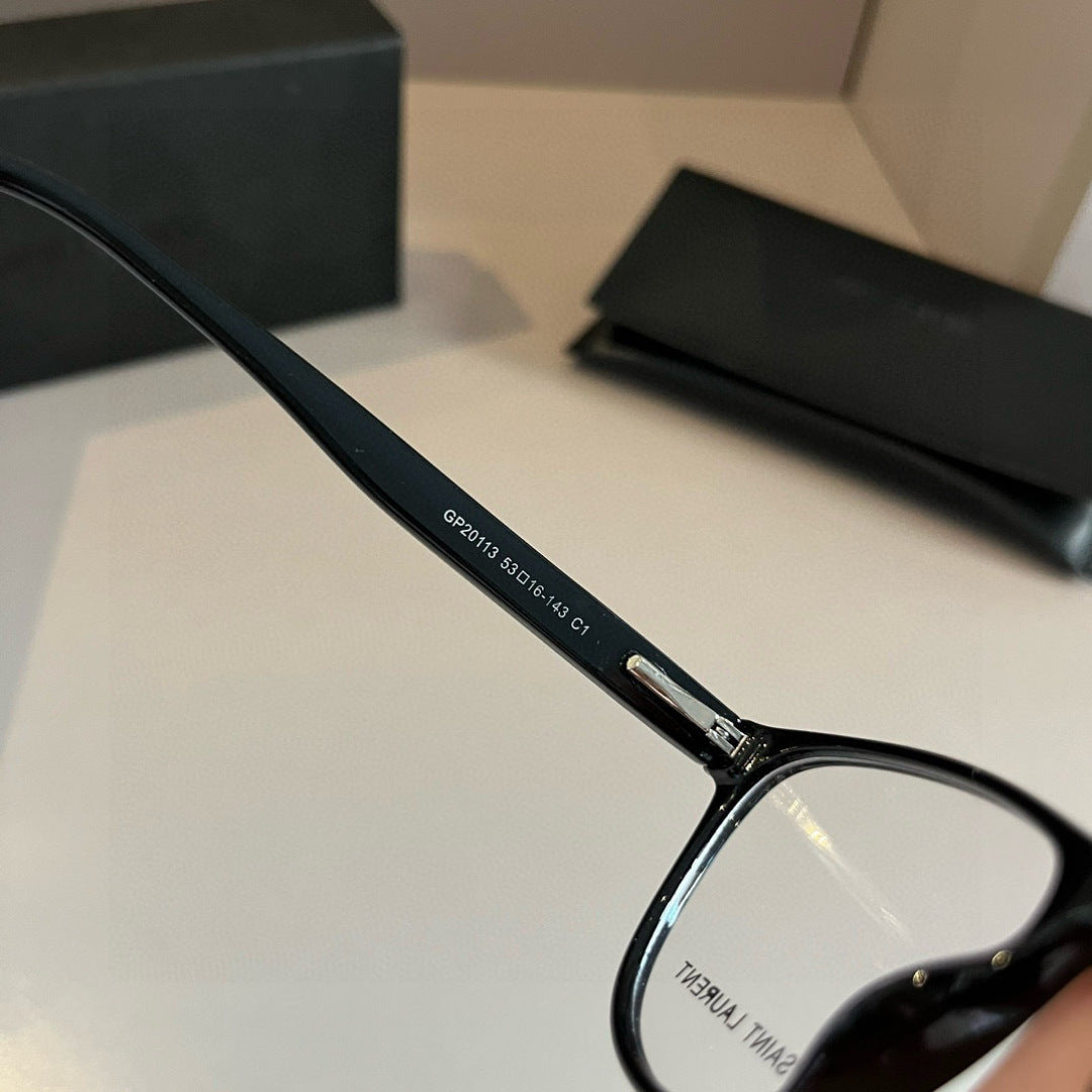 Saint Laurent Oversized Silver Lens Sunglasses for Men & Women - detail image 9