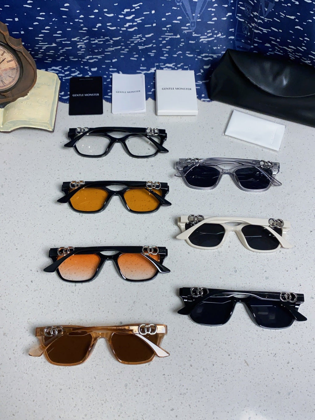 Gentle Monster XOXO Square Blue Lens Sunglasses for Men & Women - 867258 - detail image 11