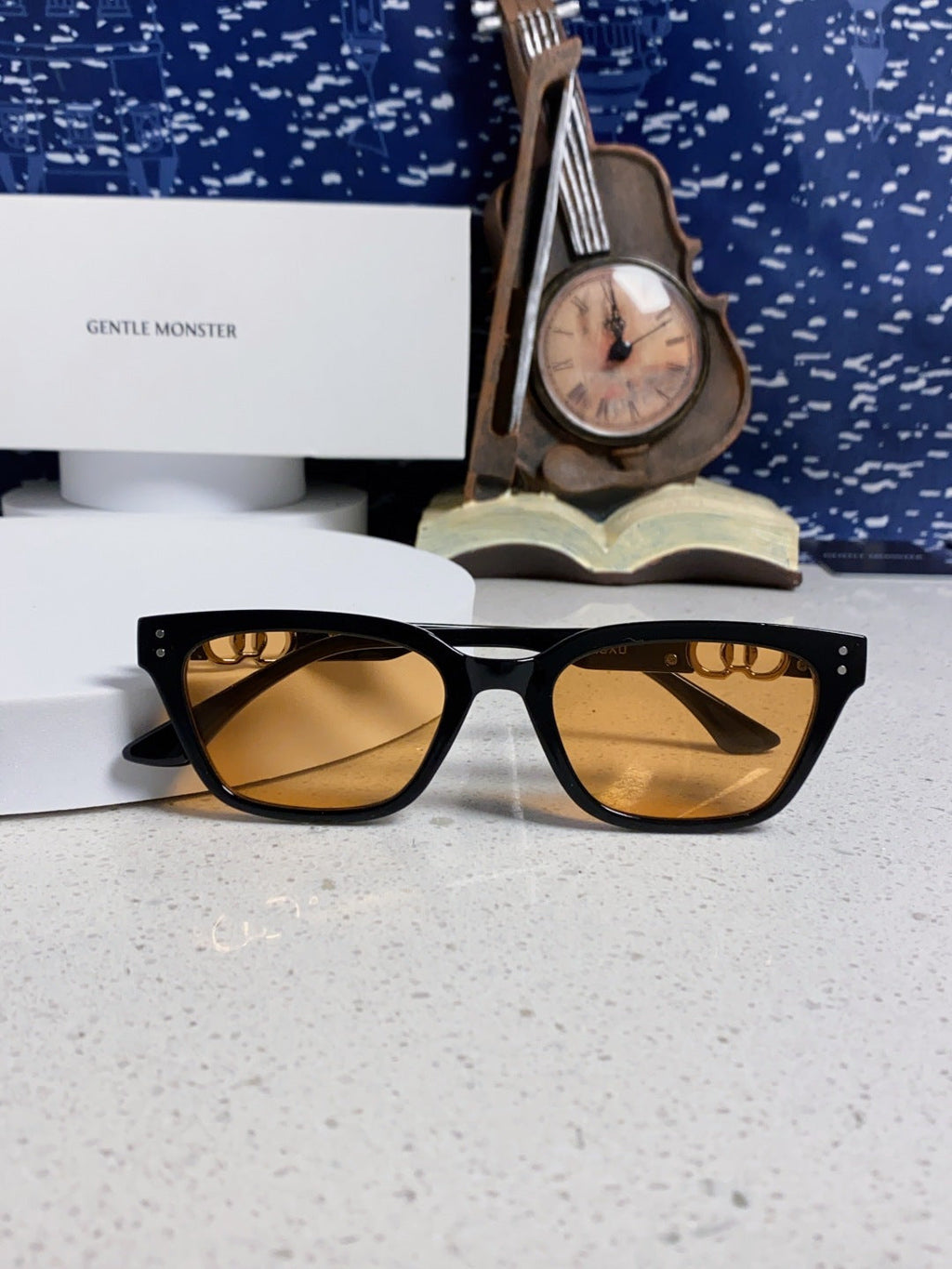Gentle Monster XOXO Square Brown Lens Sunglasses for Men & Women - 416472 - detail image 9