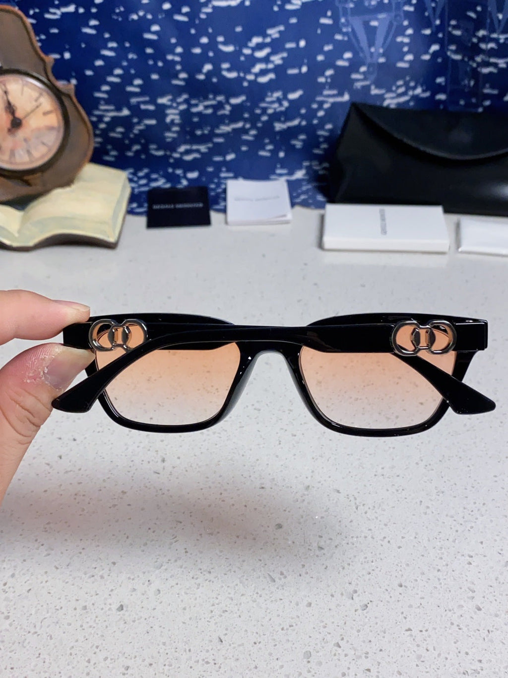 Gentle Monster XOXO Square Brown Lens Sunglasses for Men & Women - 158675 - detail image 5