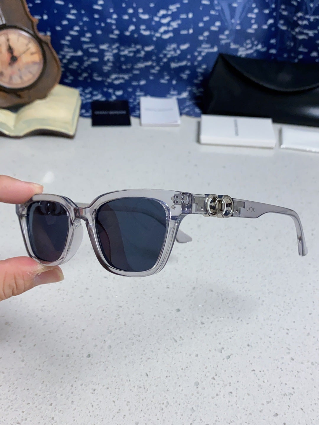 Gentle Monster XOXO Square Blue Lens Sunglasses for Men & Women - 158677 - detail image 6