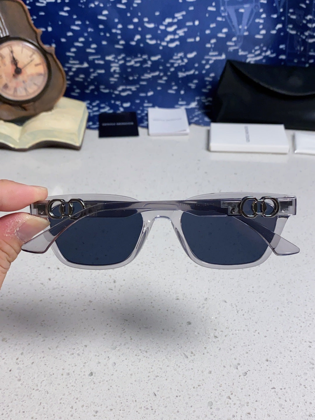 Gentle Monster XOXO Square Blue Lens Sunglasses for Men & Women - 158677 - detail image 5