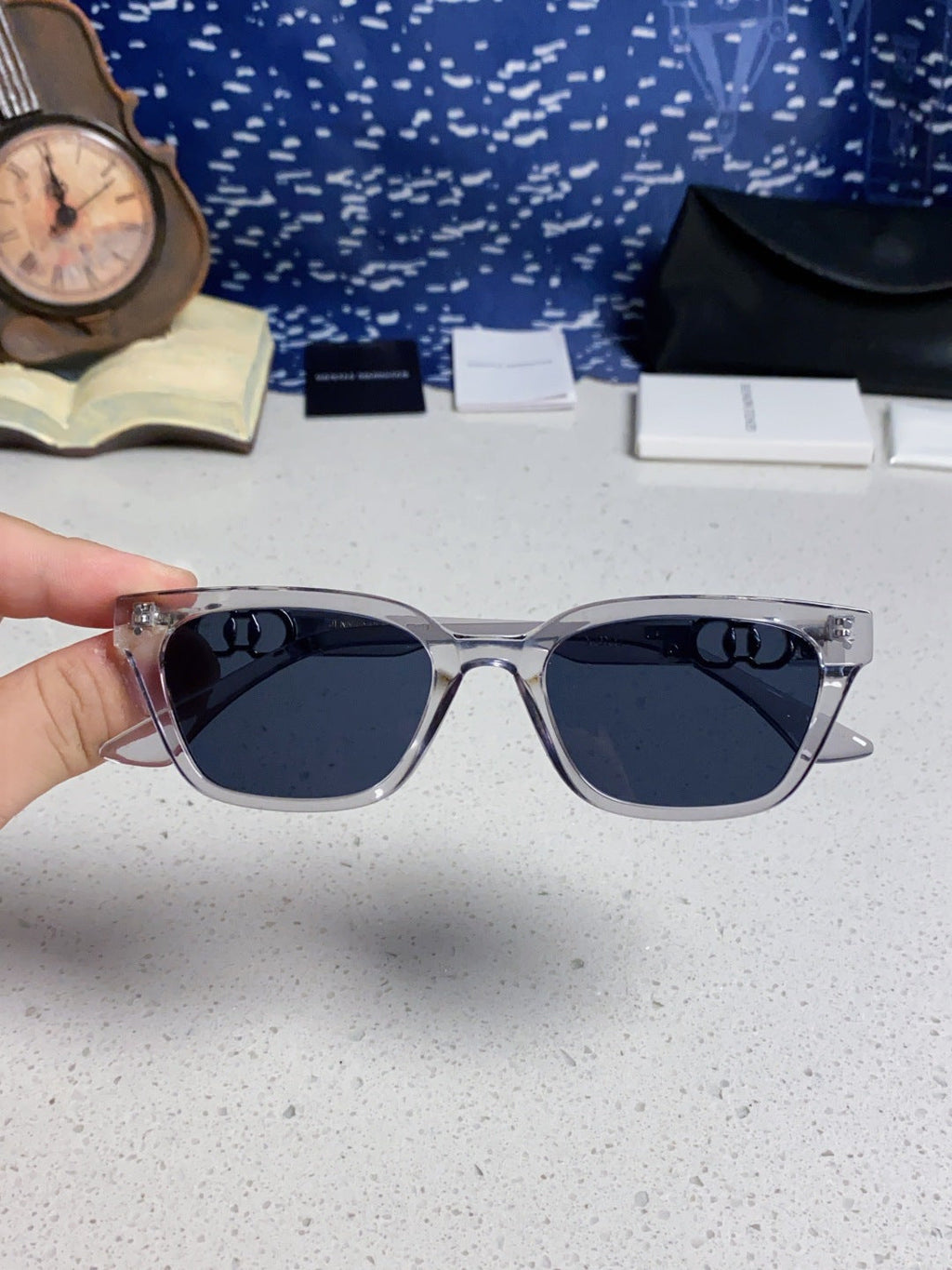 Gentle Monster XOXO Square Blue Lens Sunglasses for Men & Women - 158677 - detail image 4