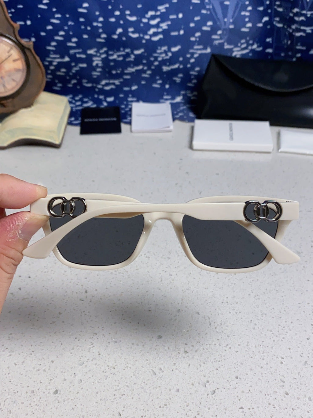 Gentle Monster XOXO Square Silver Lens Sunglasses for Men & Women - 867259 - detail image 5