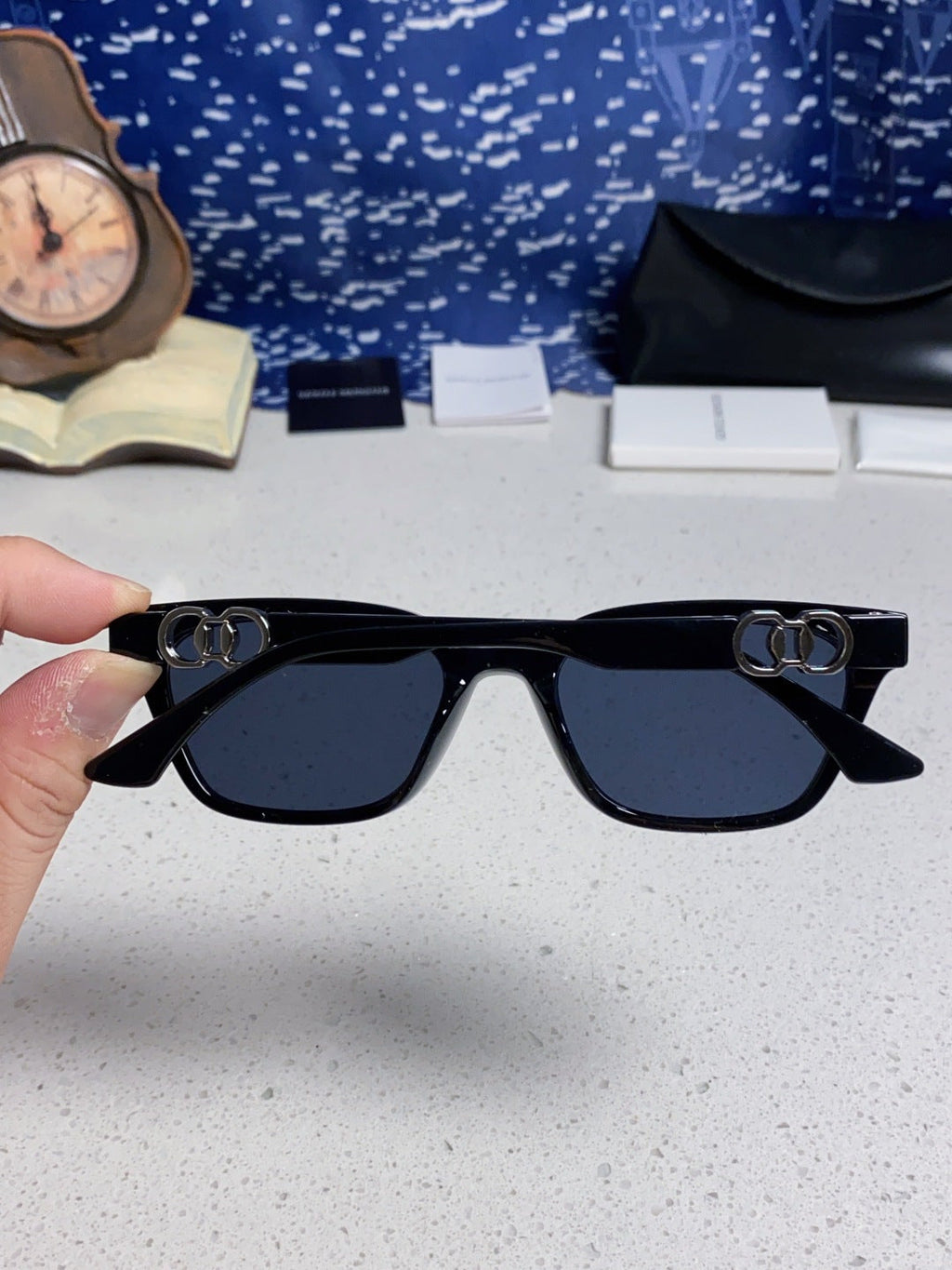 Gentle Monster XOXO Square Black Lens Sunglasses for Men & Women - detail image 5