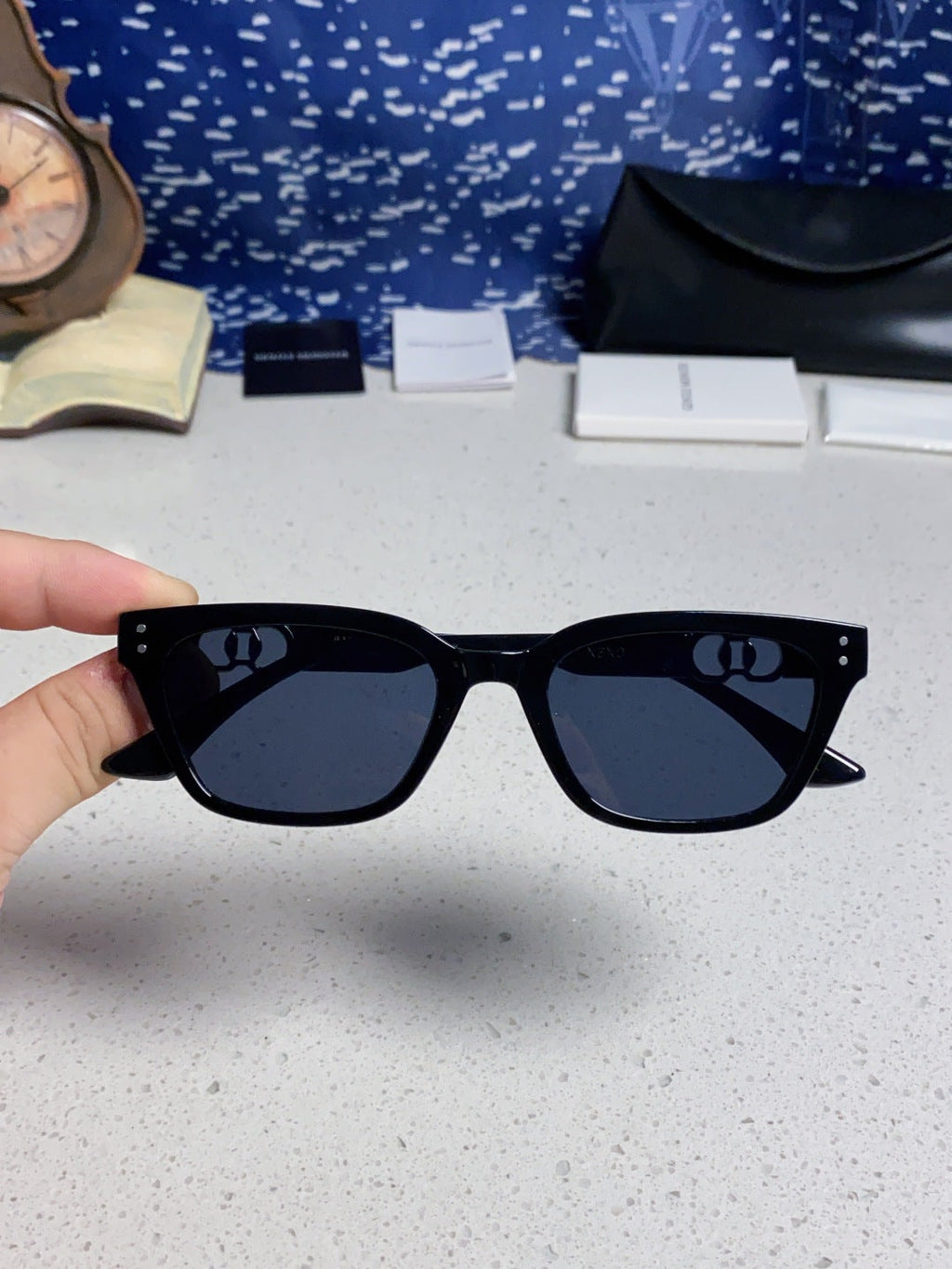 Gentle Monster XOXO Square Black Lens Sunglasses for Men & Women - detail image 4