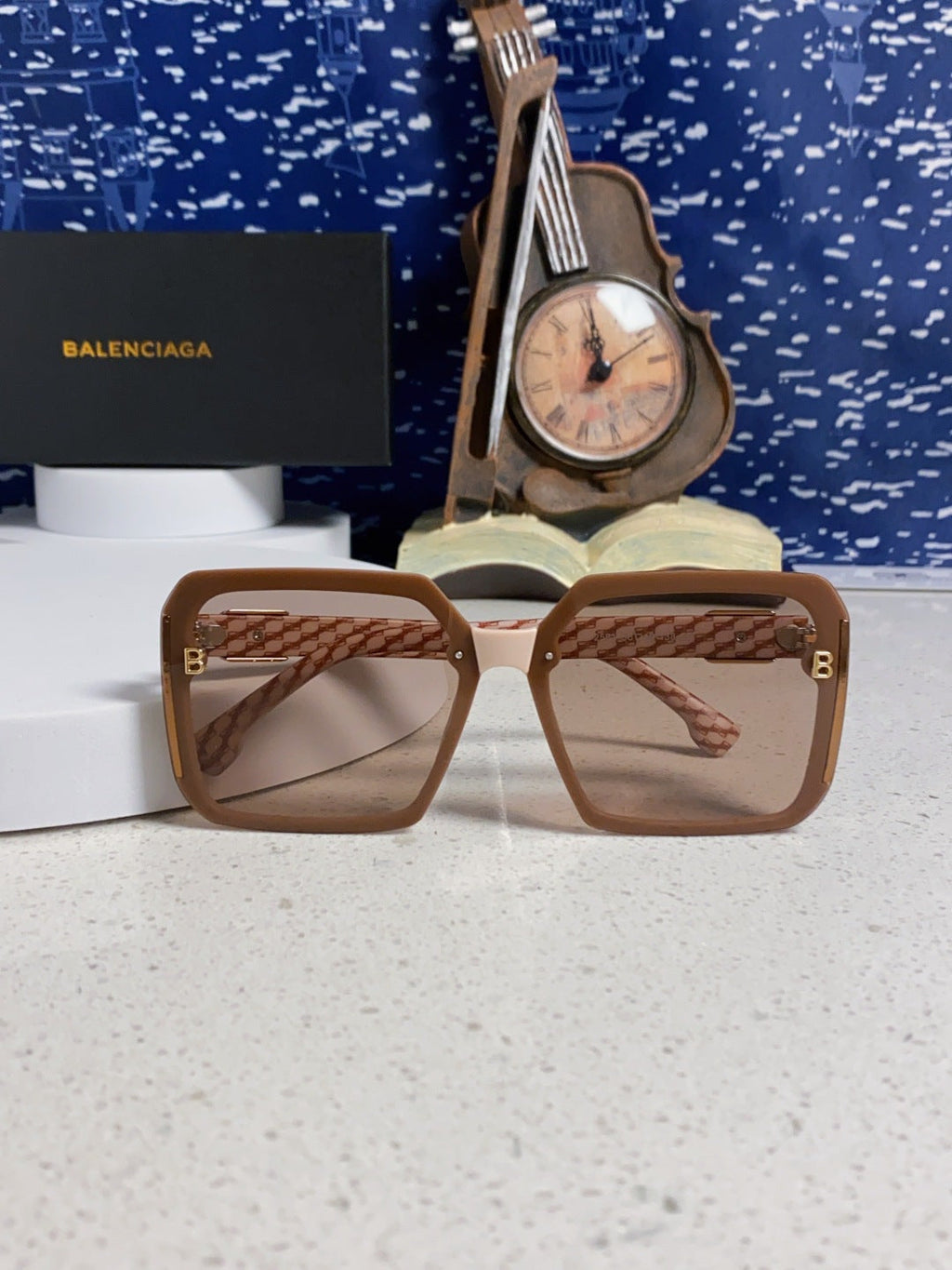 Balenciaga Square Red Lens Sunglasses for Men & Women - 867210 - detail image 8