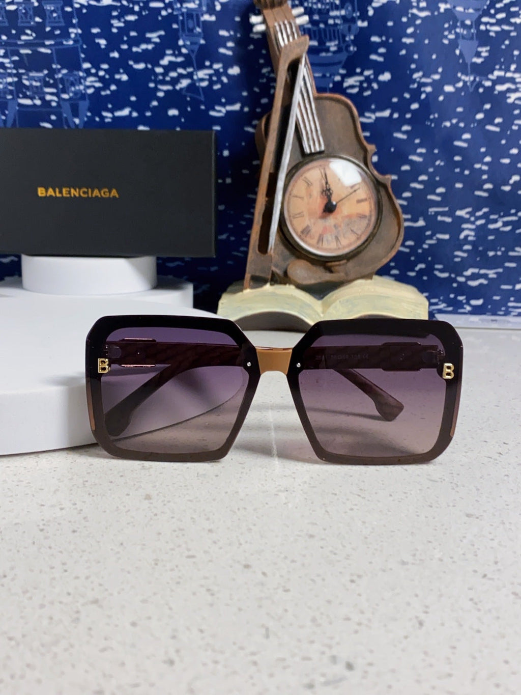 Balenciaga Square Gray Lens Sunglasses for Men & Women - 432555 - detail image 8