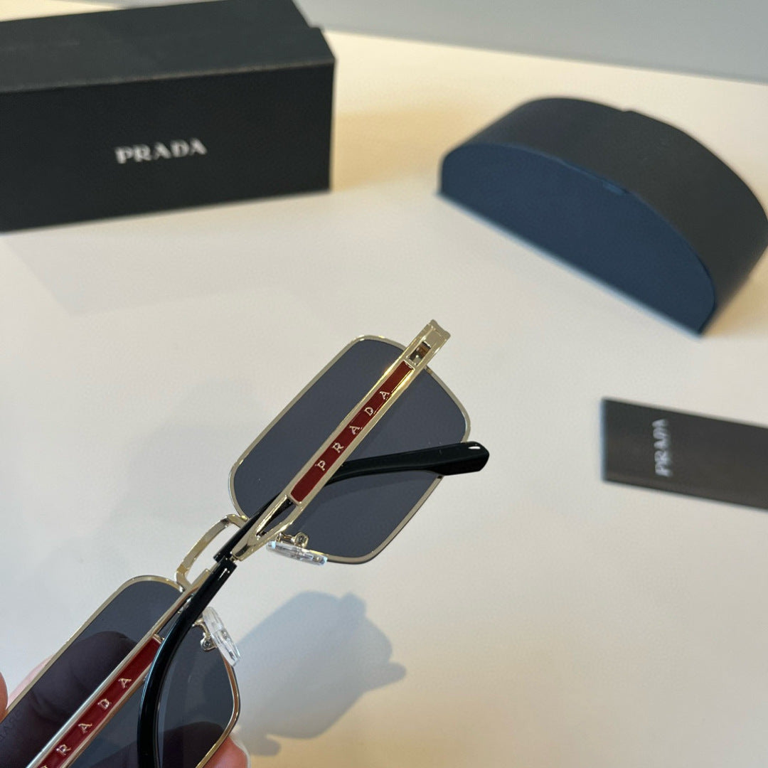 Prada Polarized Fashion Silver Lens Sunglasses for Men - 432063 - detail image 7