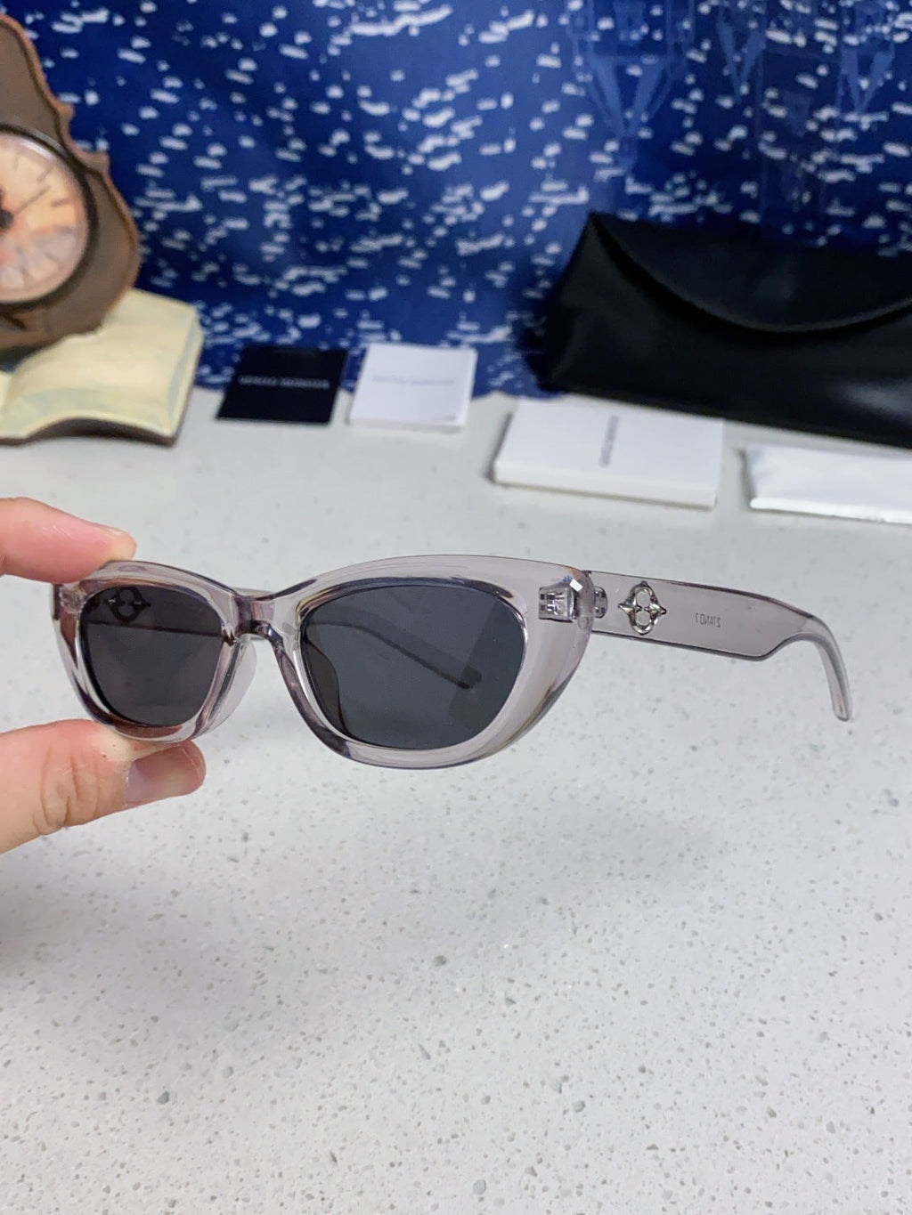 Gentle Monster 27AND7 Cat-Eye Silver Lens Sunglasses for Men & Women - detail image 6