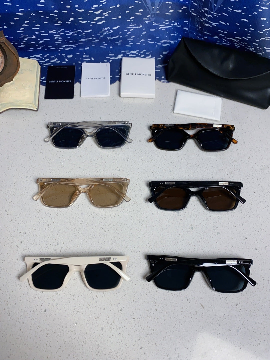Gentle Monster MONDO Square Black Lens Sunglasses for Men & Women - 488064 - detail image 11