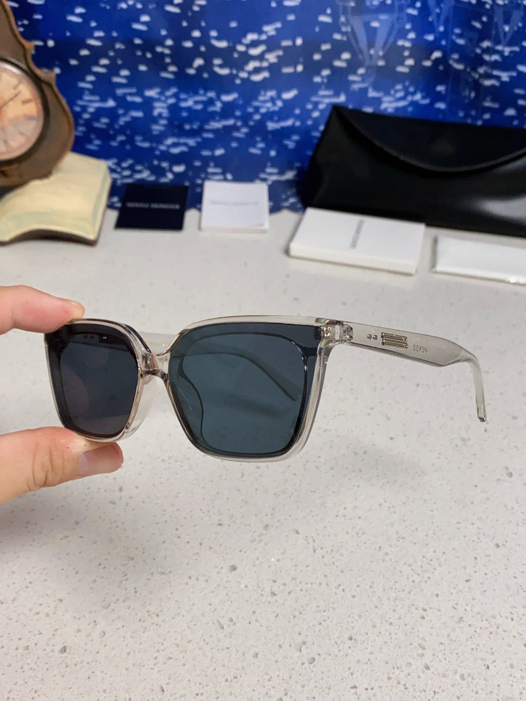 Gentle Monster MONDO Square Black Lens Sunglasses for Men & Women - 358891 - detail image 6