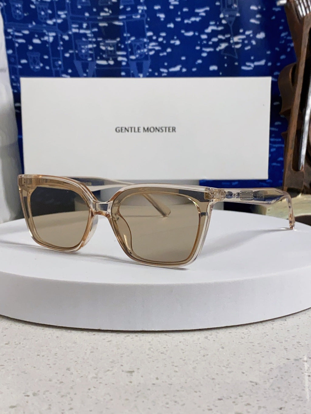 Gentle Monster MONDO Square Brown Lens Sunglasses for Men & Women - 358892