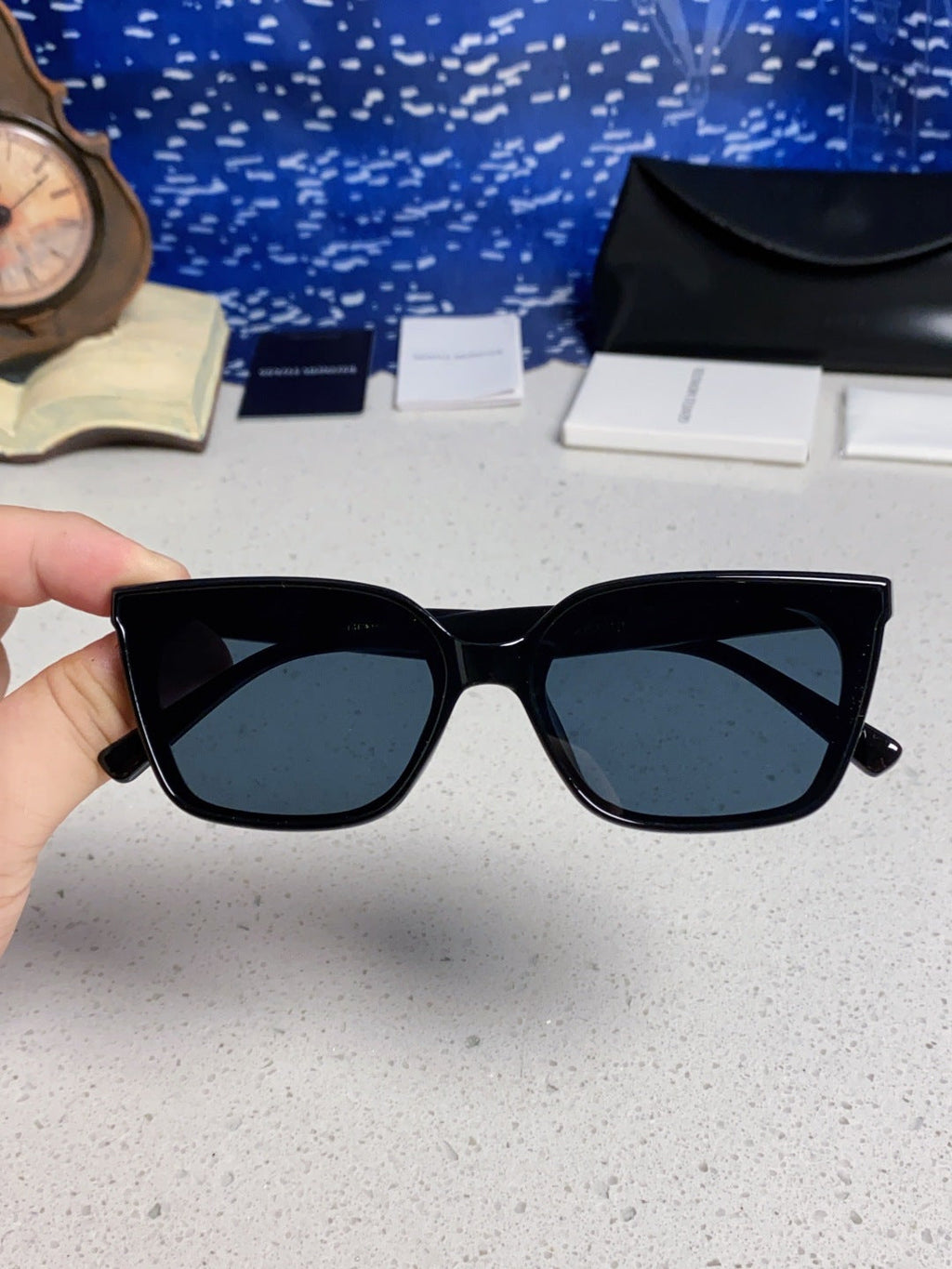 Gentle Monster MONDO Square Black Lens Sunglasses for Men & Women - 358895 - detail image 4