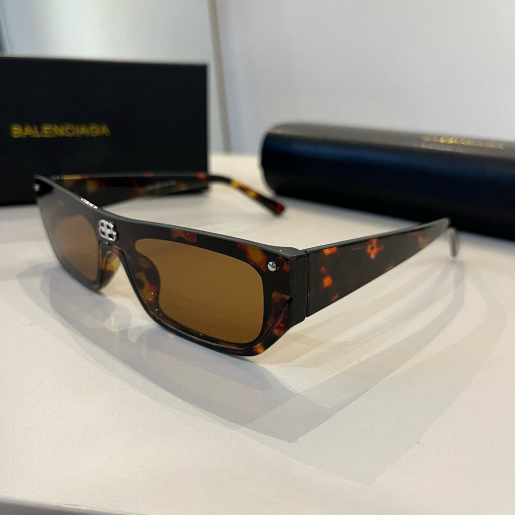 Balenciaga Rectangular Brown Lens Sunglasses for Men & Women - 432548 - detail image 3