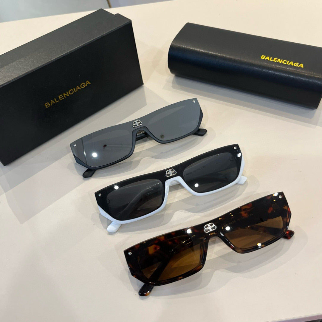 Balenciaga Rectangular Brown Lens Sunglasses for Men & Women - 432548 - detail image 10
