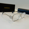 Balenciaga Rectangular Silver Lens Sunglasses for Men & Women - 416138
