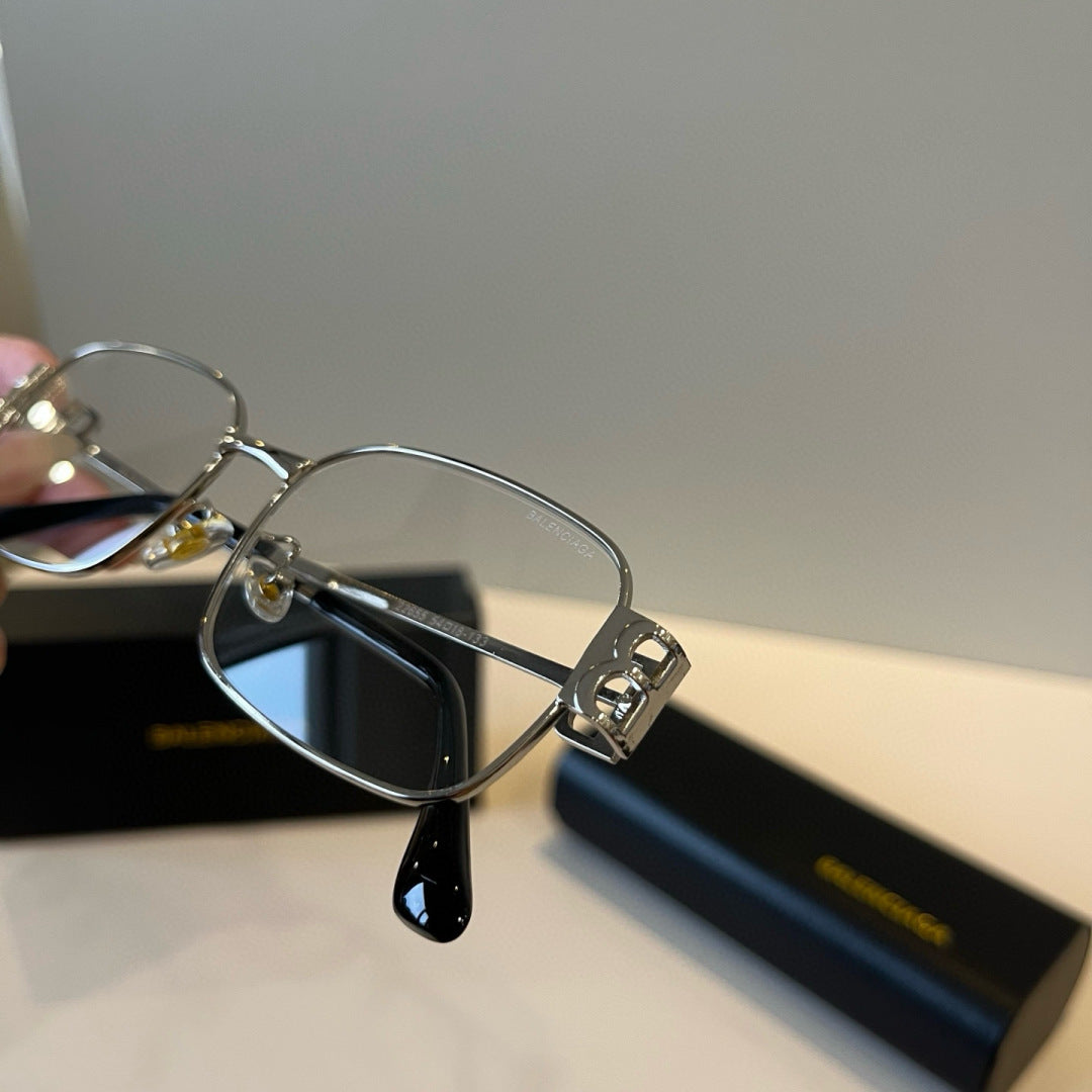 Balenciaga Rectangular Silver Lens Sunglasses for Men & Women - 382930 - detail image 8